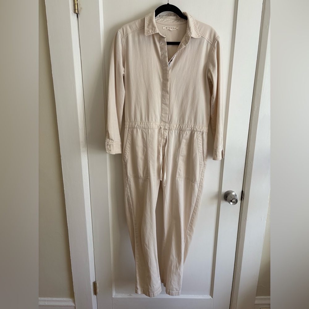 Xirena ecru cotton jumpsuit size XS